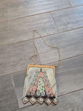 Vintage Whiting Davis Mesh Bag 1920s Art Deco